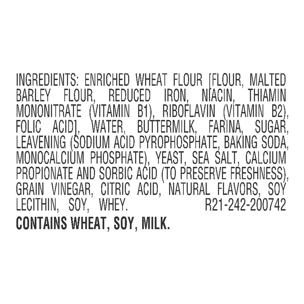 Thomas' English Muffins, ButtermilkIngredients