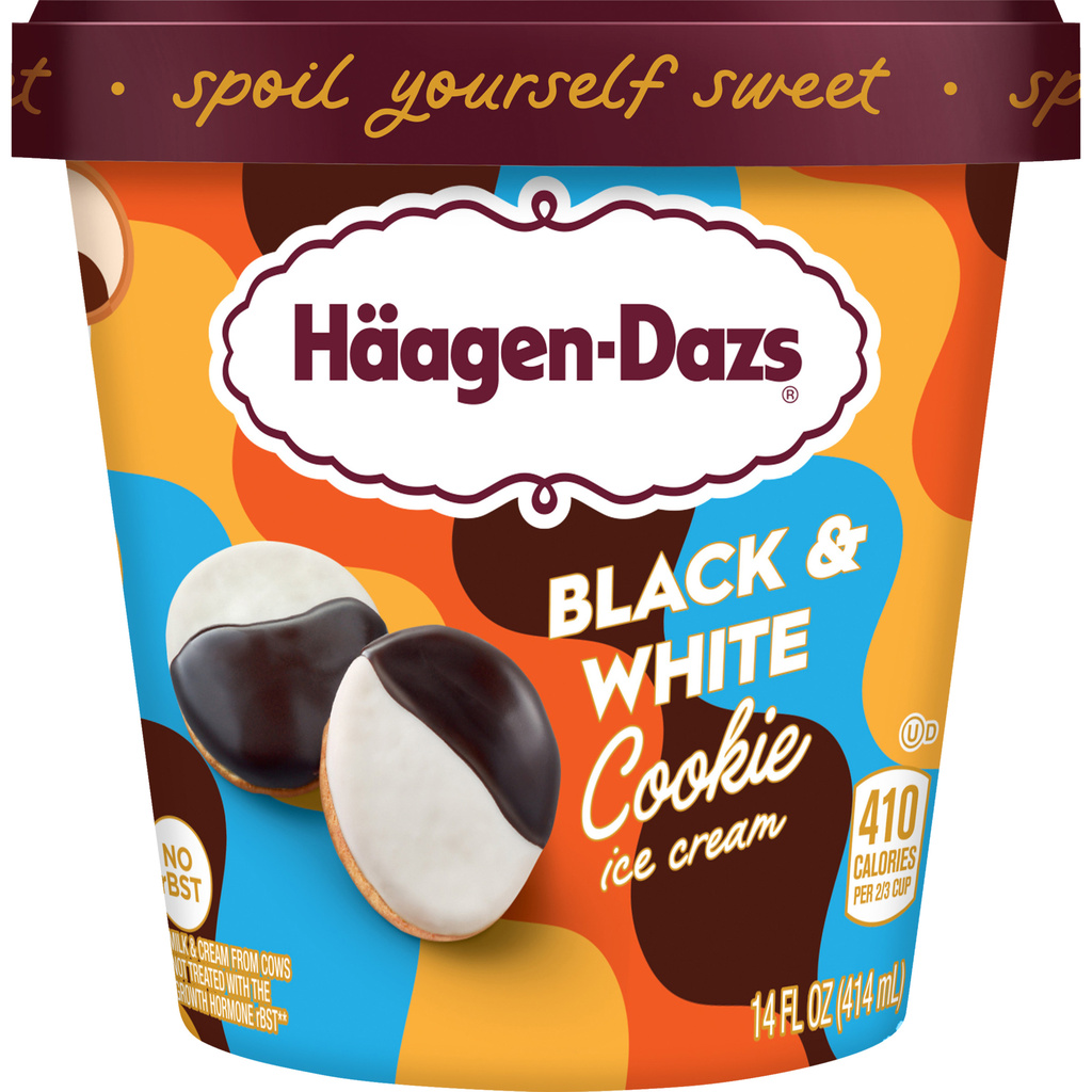 HaagenDazs Ice Cream, Black & White CookieHero