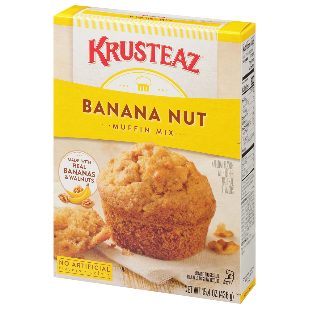 Krusteaz Banana Nut Muffin MixFrontRightElevated
