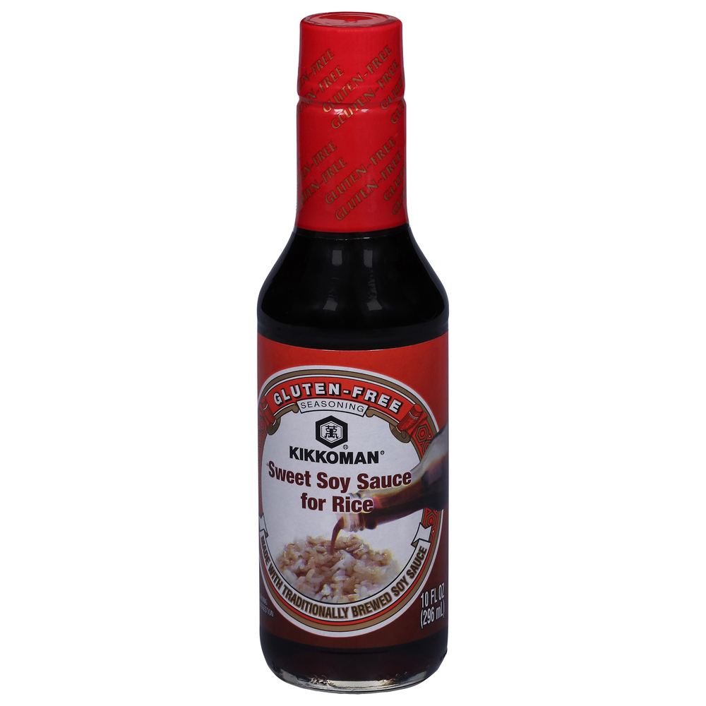 Kikkoman Soy Sauce, for Rice, SweetFrontRightElevated