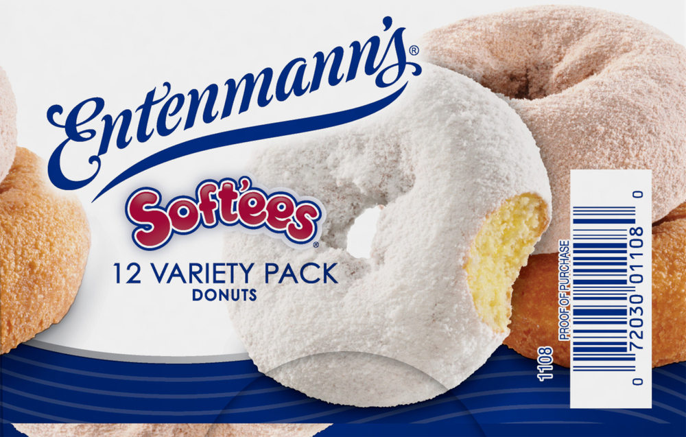 Entenmann's Soft'ees Donuts, 12 Variety PackPlanogramLeft