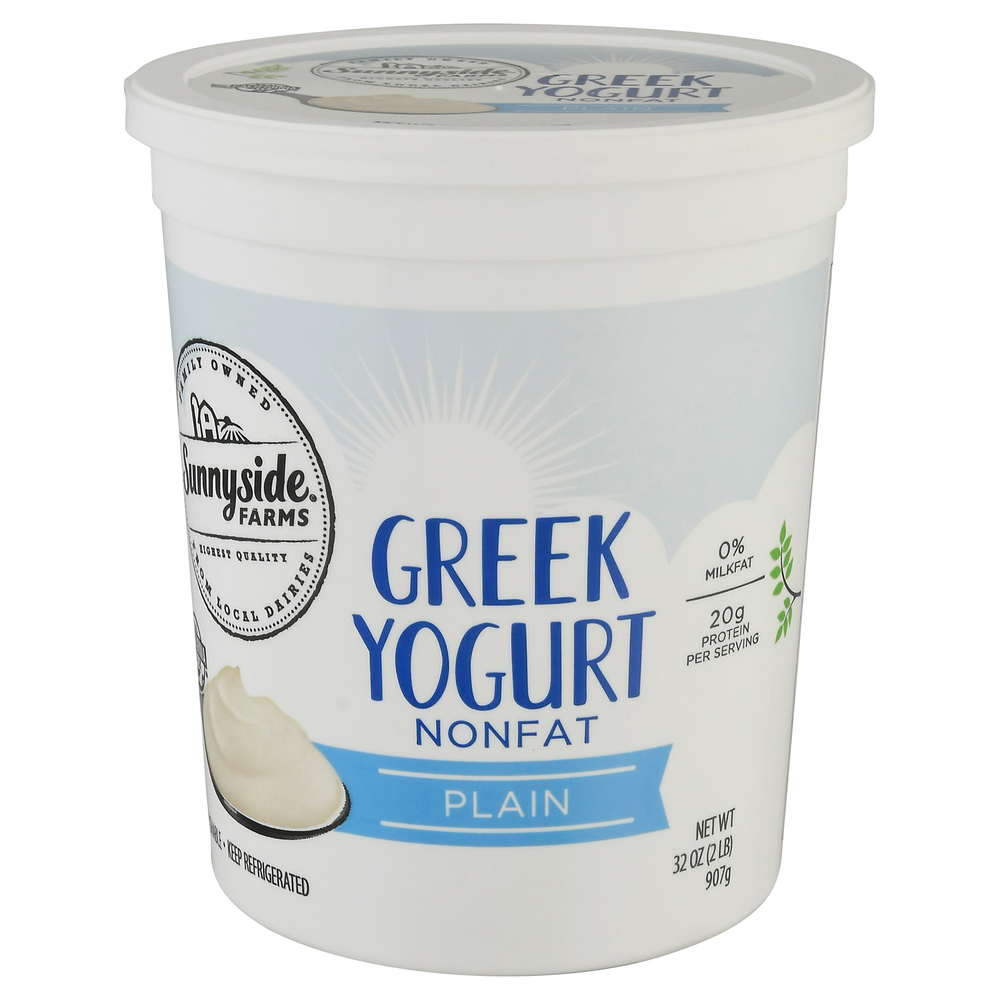Sunnyside Farms Yogurt, Greek, Nonfat,