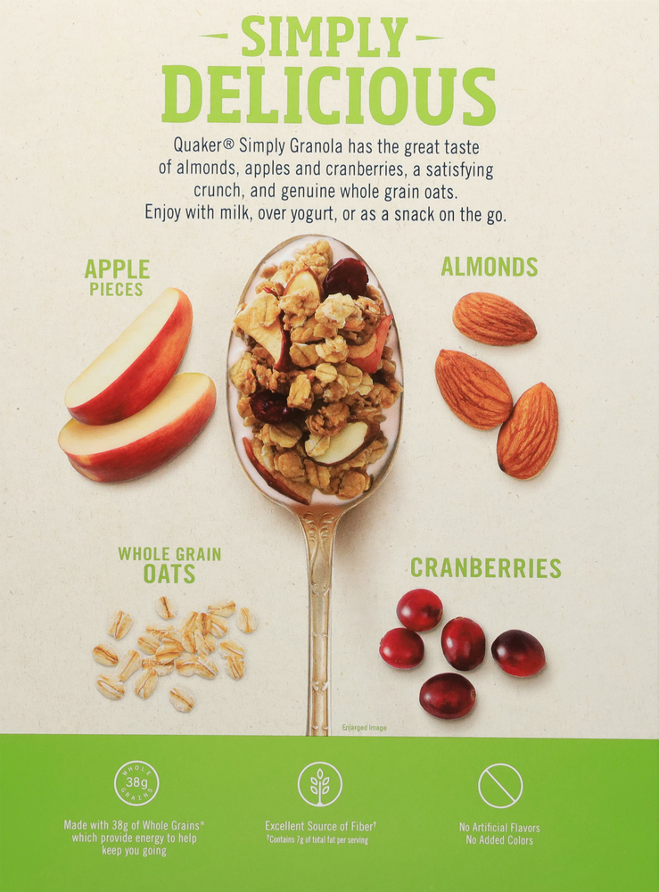 Quaker Granola, SimplyPlanogramBack